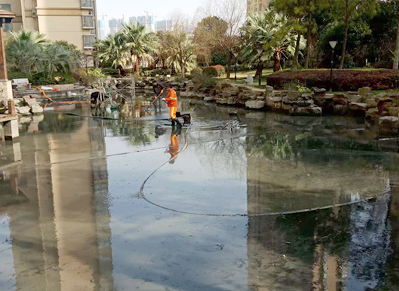 清原景观池淤泥清理